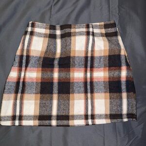 Plaid Mini Skirt